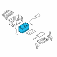 OEM 2017 Infiniti QX30 Batteries Diagram - 244105DA3A