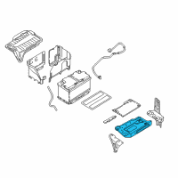 OEM 2017 Infiniti QX30 Bracket Assembly-Battery Mounting Diagram - 64860-5DA0A