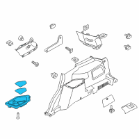 OEM Ford Explorer Cup Holder Diagram - BB5Z-7813560-AG