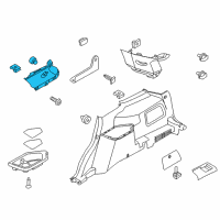 OEM 2017 Ford Explorer Pillar Trim Diagram - FB5Z-7831004-AA