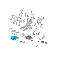 OEM 2014 Lexus RX450h Pad, NO.1 Seat Cushion, LH Diagram - 71612-0E020