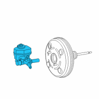 OEM 2019 Toyota 4Runner Master Cylinder Assembly Diagram - 47201-60A22