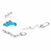 OEM 1999 Mercury Mountaineer Manifold Diagram - YU3Z-9431-AA