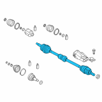 OEM 2018 Hyundai Elantra Shaft Assembly-Drive, LH Diagram - 49500-F3100