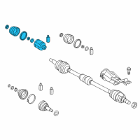 OEM 2019 Hyundai Elantra Joint Kit-FR Axle Diff Side RH Diagram - 49583-F3000