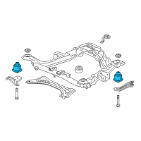 OEM 2021 Honda Odyssey Rubber, FR. Sub-Frame Mountinginsulator (Lower) (RR) Diagram - 50270-TZ5-A01