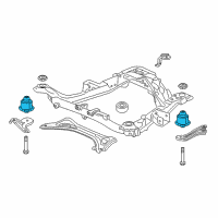 OEM 2019 Honda Passport Rubber, FR. Sub-Frame Mountinginsulator (Lower) (RR) Diagram - 50270-TZ5-A01