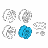 OEM Buick Wheel, Alloy Diagram - 39024105