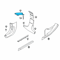 OEM BMW 330i LEFT COLUMN A COVER:514015 Diagram - 51-43-7-481-677