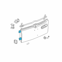 OEM 2003 Jeep Liberty Liftgate Hinge Diagram - 52850558AB