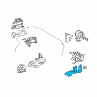 OEM 2015 Lexus NX200t Bracket, Engine Mount Diagram - 12325-36080