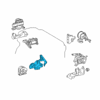 OEM Lexus NX200t Bracket, Engine Mount Diagram - 12311-36120