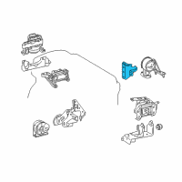 OEM Lexus NX200t Bracket, Engine Mount Diagram - 12321-36110