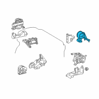 OEM 2016 Lexus NX200t INSULATOR, Engine Mounting Diagram - 12371-36130