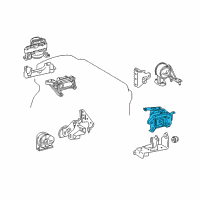 OEM 2019 Lexus NX300 INSULATOR, Engine Mounting Diagram - 12372-36080