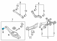 OEM 2022 Hyundai Elantra Bush-LWR Arm, RR Diagram - 55218-AAAA0