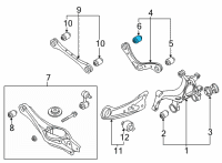 OEM 2022 Hyundai Elantra Bush-UPR Arm Diagram - 55138-AAAA0