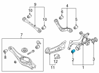 OEM 2021 Hyundai Elantra Bush-RR Assist Arm Diagram - 55258-AABA0