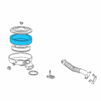 OEM 1993 Dodge D350 Filter-Air Cleaner Filter Diagram - 3830142