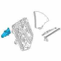 OEM BMW 323Ci Drive For Window Lifter, Back Diagram - 67-62-8-362-066