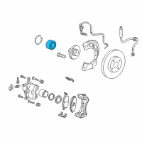 OEM 2016 Chevrolet Sonic Front Wheel Bearing Diagram - 13592067