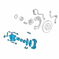 OEM 2014 Chevrolet Spark EV Caliper Assembly Diagram - 95018663