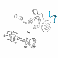 OEM 2015 Chevrolet Spark Hose Asm-Front Brake Diagram - 95168537