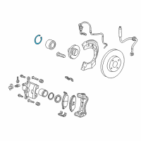 OEM 2013 Chevrolet Sonic Wheel Bearing Lock Ring Diagram - 13268964