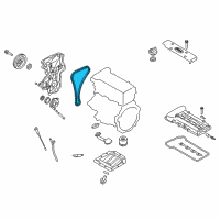 OEM 2016 Kia Rio Chain-Timing Diagram - 243212B620