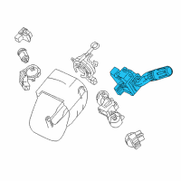 OEM 2009 Ford Flex Combo Switch Diagram - 8T4Z-13K359-AA