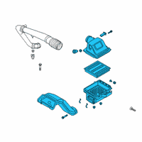 OEM 2018 Ford F-150 Air Cleaner Assembly Diagram - JL3Z-9600-C