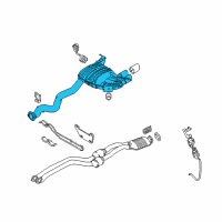 OEM 2010 BMW 135i Rear Exhaust Flap Muffler Diagram - 18-30-7-559-995