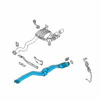 OEM 2009 BMW 135i Front Exhaust Pipe Diagram - 18-30-7-559-994
