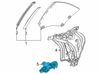 OEM 2021 Lexus LC500 Motor Assembly, Power Wi Diagram - 85710-11030