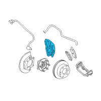 OEM 2010 GMC Sierra 2500 HD Caliper Diagram - 84394392