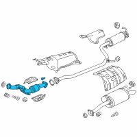 OEM 2014 Acura ILX Catalytic Converter Diagram - 18160-RW0-L00