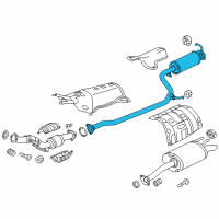 OEM 2012 Honda Civic Pipe B, Exhuast Diagram - 18220-TR2-A02