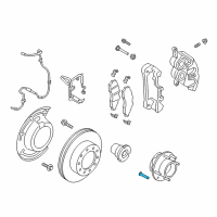 OEM Ford F-250 Super Duty Lower Ball Joint Stud Diagram - 5C3Z-1107-BA