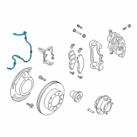 OEM 2021 Ford F-350 Super Duty ABS Sensor Diagram - LC3Z-2C204-C