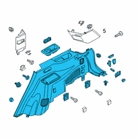 OEM 2022 Lincoln Aviator TRIM ASY - QUARTER Diagram - LC5Z-7831012-BD