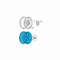 OEM 2003 GMC Yukon XL 1500 Wheel Diagram - 9596873