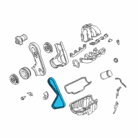 OEM 1996 Ford Ranger Timing Chain Diagram - F57Z-6268-A