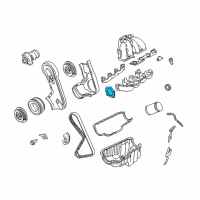 OEM Ford Oil Pump Gasket Diagram - F57Z-6659-A