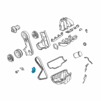 OEM Mercury Tension Pulley Diagram - F57Z-6K254-A