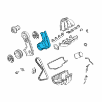 OEM 1997 Ford Ranger Timing Cover Diagram - F57Z-6019-C