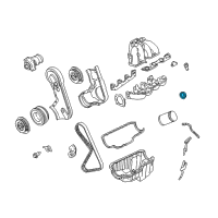 OEM 1985 Mercury Cougar Timing Cover Front Seal Diagram - E8ZZ-6700-A