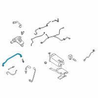 OEM Ford Police Interceptor Sedan Vent Hose Diagram - AA5Z-6758-E