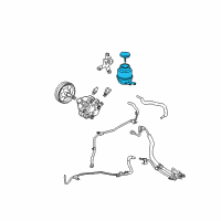 OEM Toyota Camry Reservoir Assembly Diagram - 44360-06030