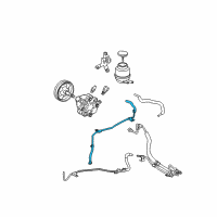 OEM 2007 Toyota Avalon Upper Return Line Diagram - 44406-07080