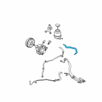 OEM 2005 Toyota Avalon Power Steering Suction Hose Diagram - 44348-07050